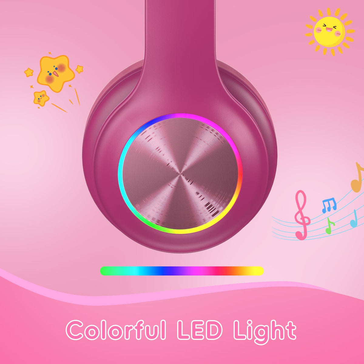 Candy Bila Kids headphones' soft earcups and foldable design ensure comfortable wear everywhere.