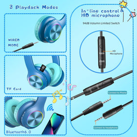 Candy Bila Kids headphones with 85/94 dB limit to protect hearing during use
