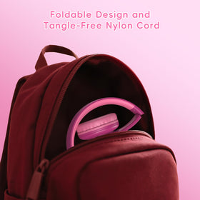 Candy Bila Kids headphones provide wired mode and TF card playback for flexible listening.