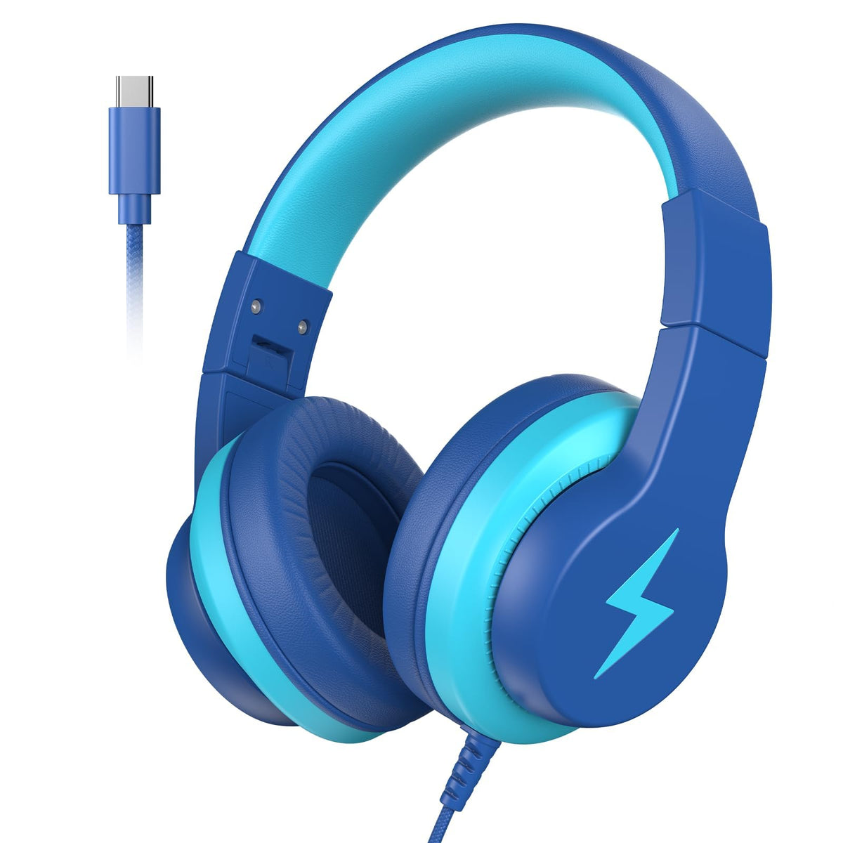 Candy Bila wired kids headphones with 85dB volume limit for safe listening on every activity.