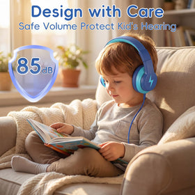 Candy Bila soft ear cushions provide comfortable, snug wear for kids all day.