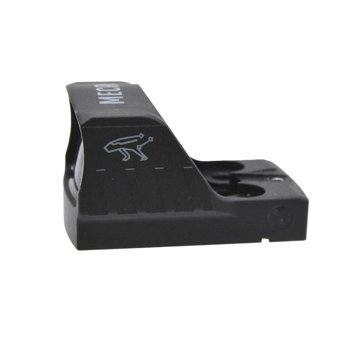 Canik Mecanik MO1 front view shows compact, low-profile tactical sight for duty pistols.