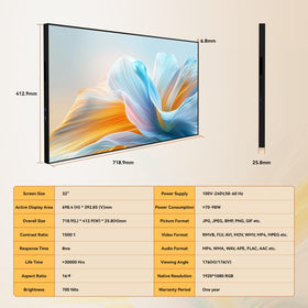 Canlarriz digital signage with metal chassis and 700 nits brightness for durable performance.