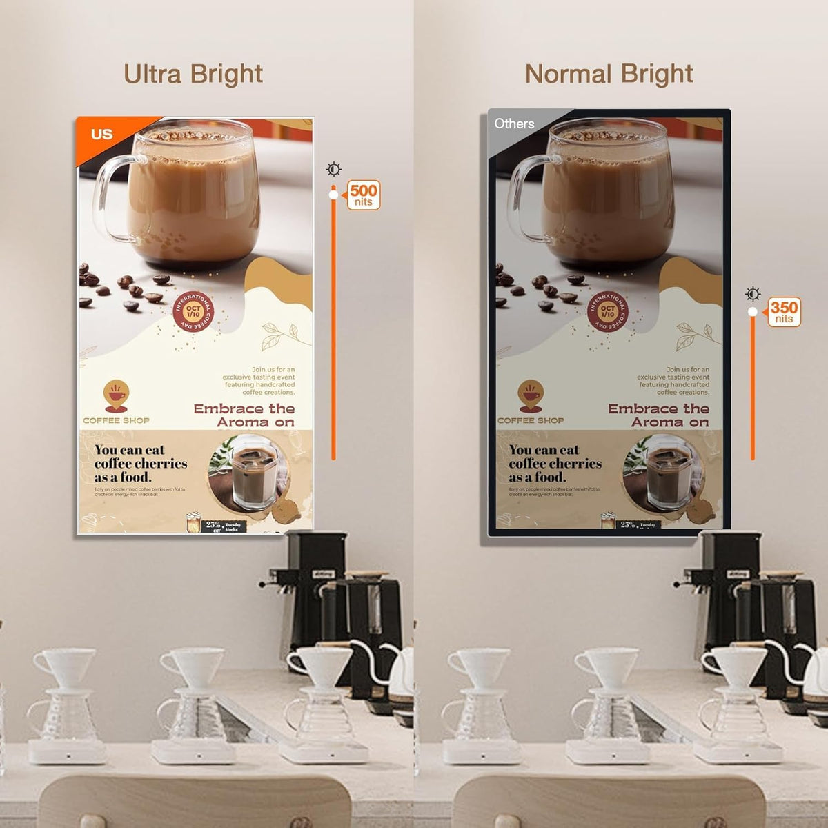 Canlarriz signage plug-and-play with Google Play for quick setup.