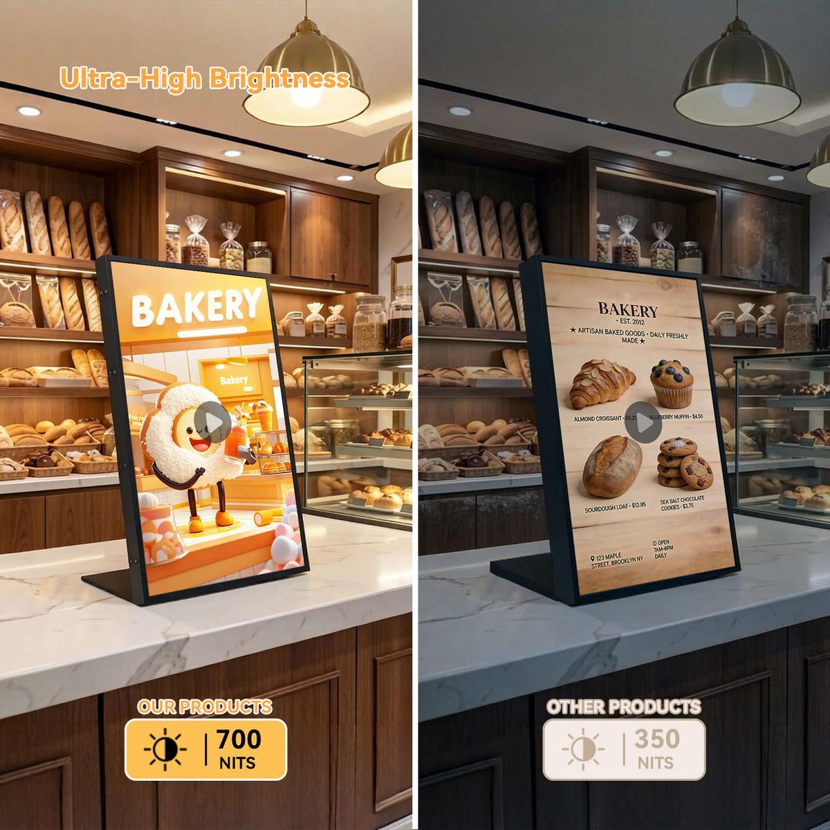 Canlarriz digital menu board CMS control highlighting centralized content management