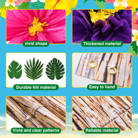 Canlierr small Hawaiian paper flowers provide accent clusters for DIY decor.