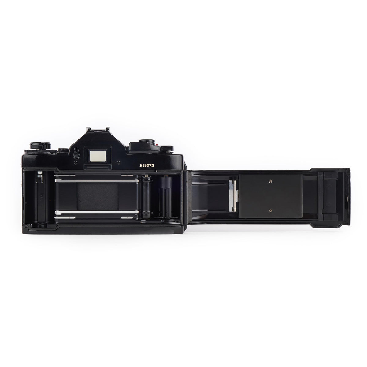 Canon A-1 viewfinder close-up for bright framing and composition
