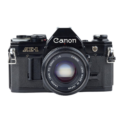 Canon AE-1 camera body—robust metal chassis for lasting performance.