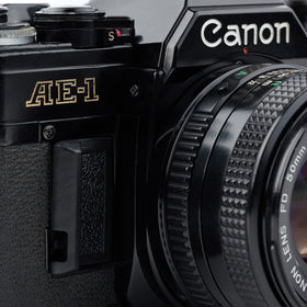 Canon AE-1 renewed condition—trusted refurbished unit ready for shooting.