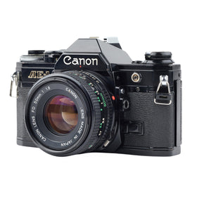 Canon AE-1 viewfinder—clear framing for classic 35mm shots.