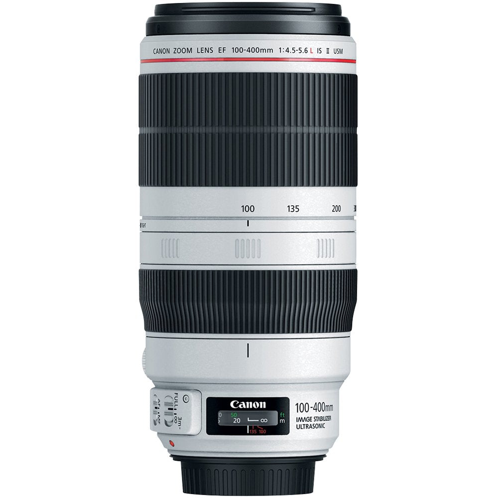 Canon EF 100-400mm II front element with fluorine coating resists smears