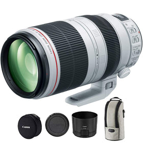 Canon EF 100-400mm II side view highlights compact L-series design for versatile wildlife shooting