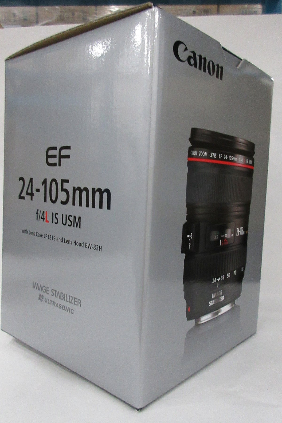 Canon EF 24-105mm f/4L IS USM lens close-up detail for portraits