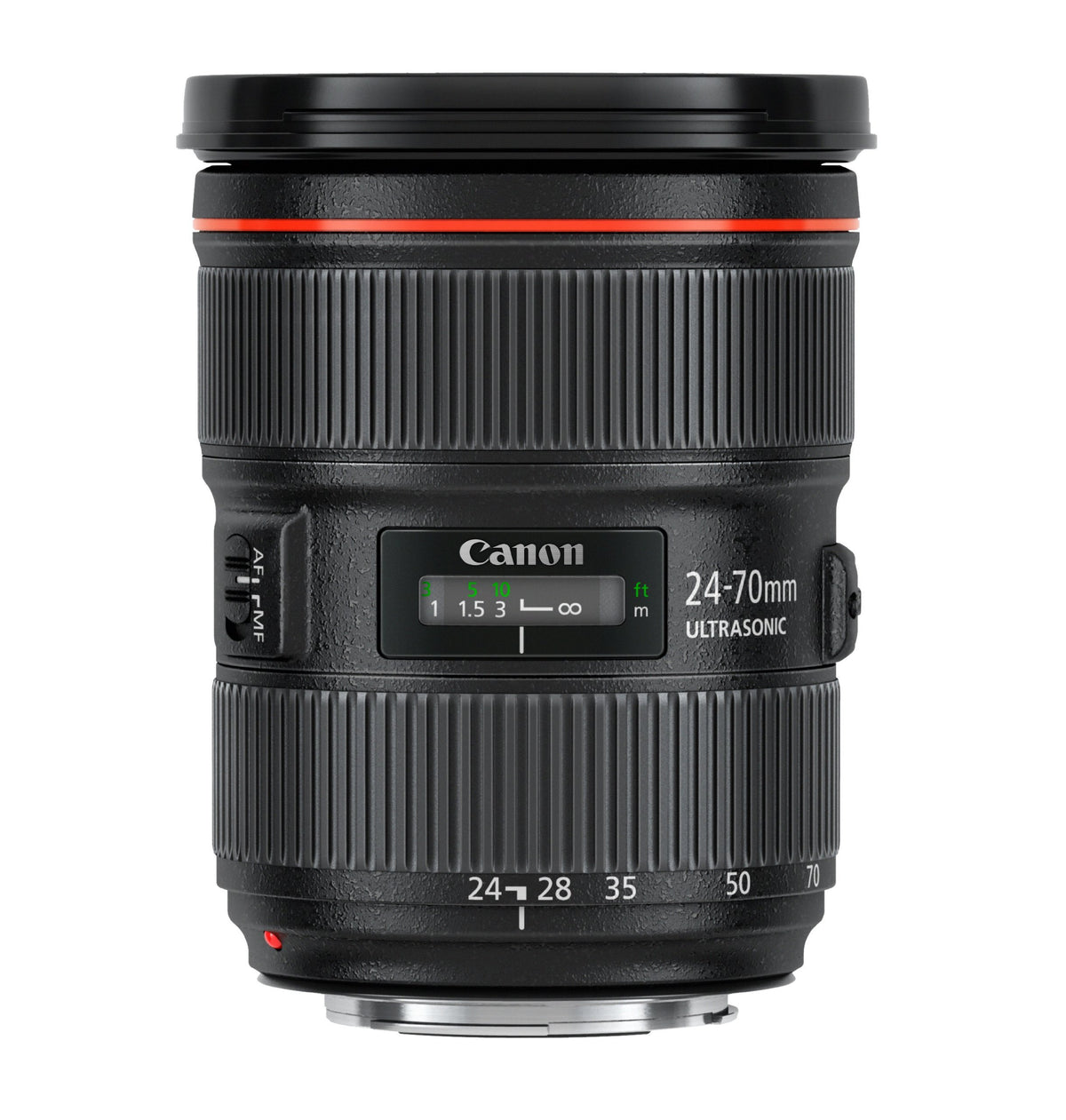 Canon EF 24-70mm f/2.8L II USM zoom ring in smooth action