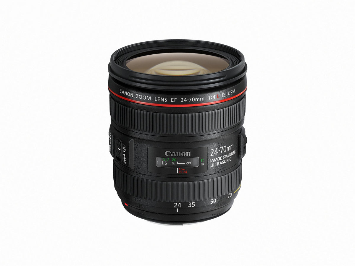 Canon EF 24-70mm f/4L IS USM on-camera mount for versatile shooting