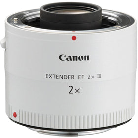 Canon EF 2X III teleconverter closeup shows precise construction for extended reach