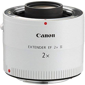 Canon EF 2X III teleconverter exterior with fluorine coating for easy field cleaning
