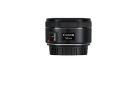 Canon EF 50mm f/1.8 STM lens close up details with soft bokeh