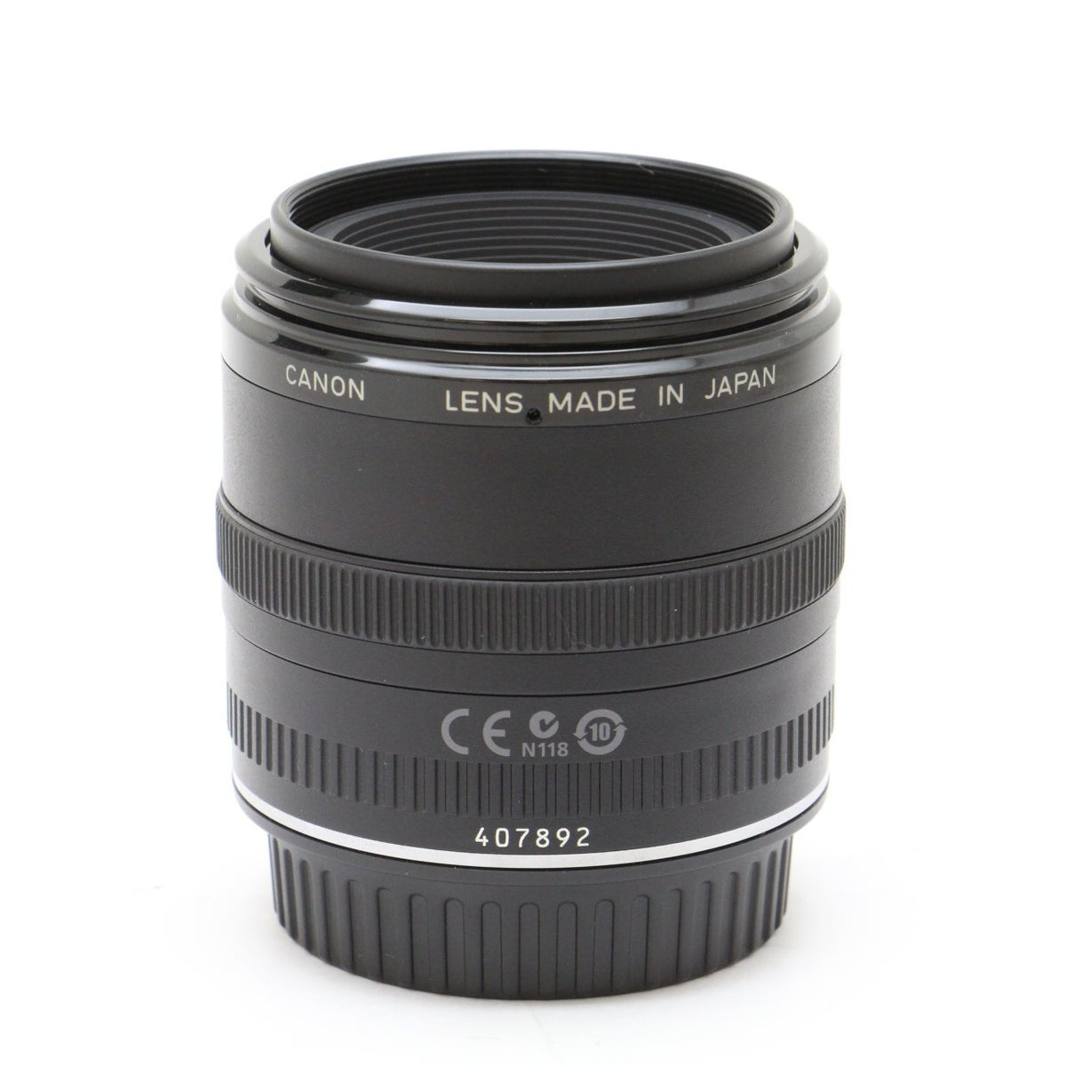 Compact Canon EF 50mm f/2.5 Macro Lens ready for travel and daily use.