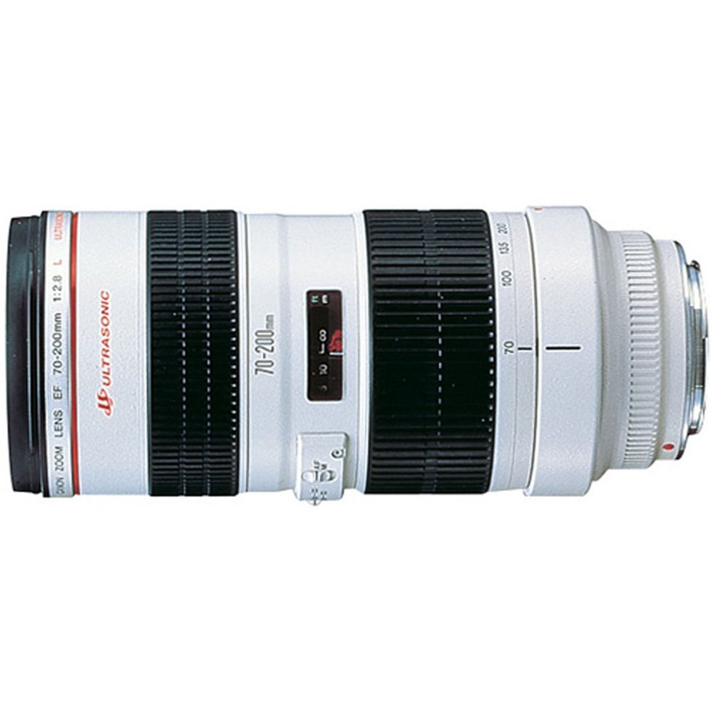 Canon EF 70-200mm f/2.8L USM telephoto zoom lens for Canon cameras, ideal for distant subjects.