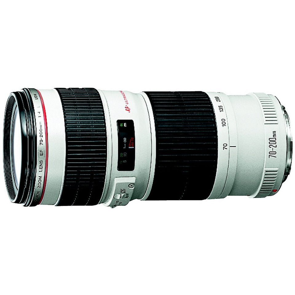 Canon EF 70-200mm f/4L IS USM lens, zoom range view, sharp handheld shots with image stabilization.
