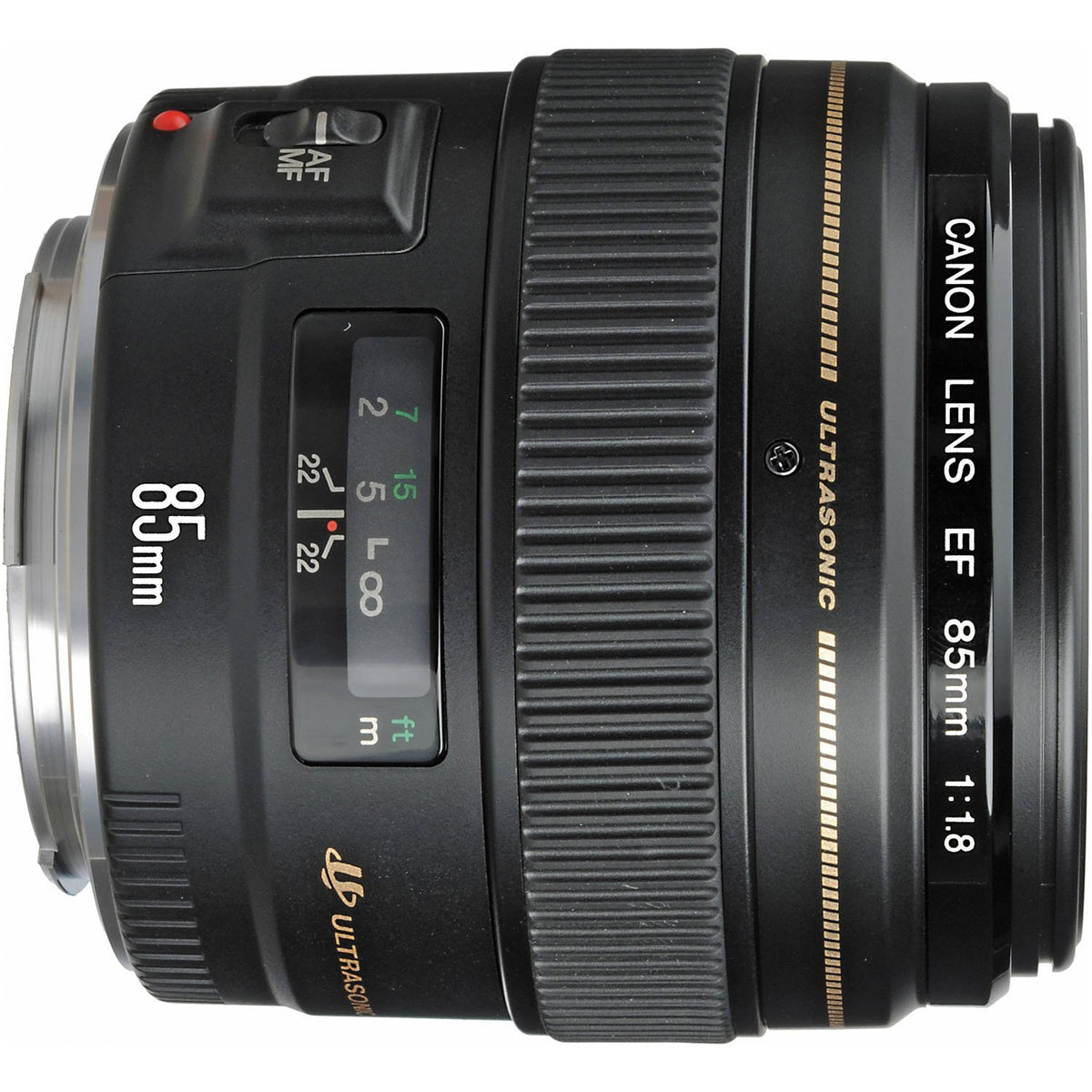 Canon EF 85mm f/1.8 USM lens with creamy background blur for portraits
