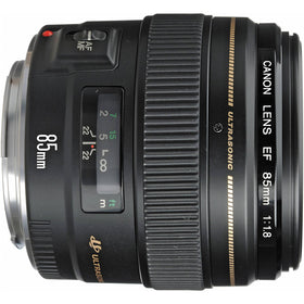 Canon EF 85mm f/1.8 USM lens with creamy background blur for portraits