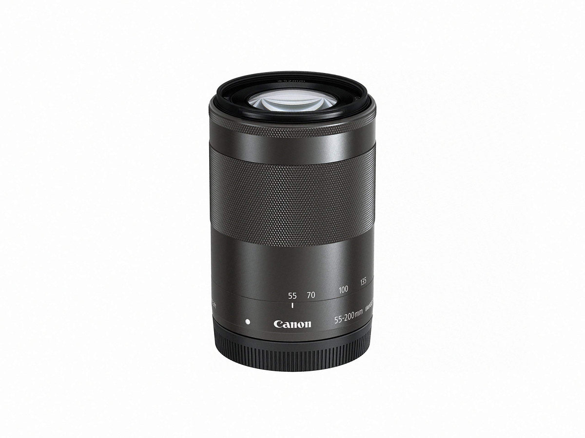 Canon EF-M 55-200mm lens with image stabilization for handheld shots