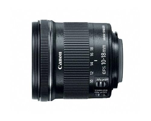 Canon EF-S 10-18mm lens vlog setup demonstrates smooth quiet video
