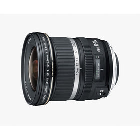 Canon EF-S 10-22mm lens mounted on camera for landscapes