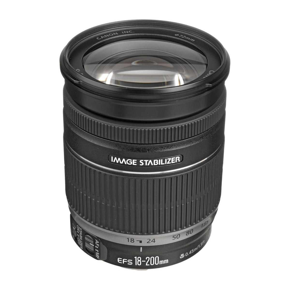 Canon EF-S 18-200mm lens close-up capability for detailed shots.