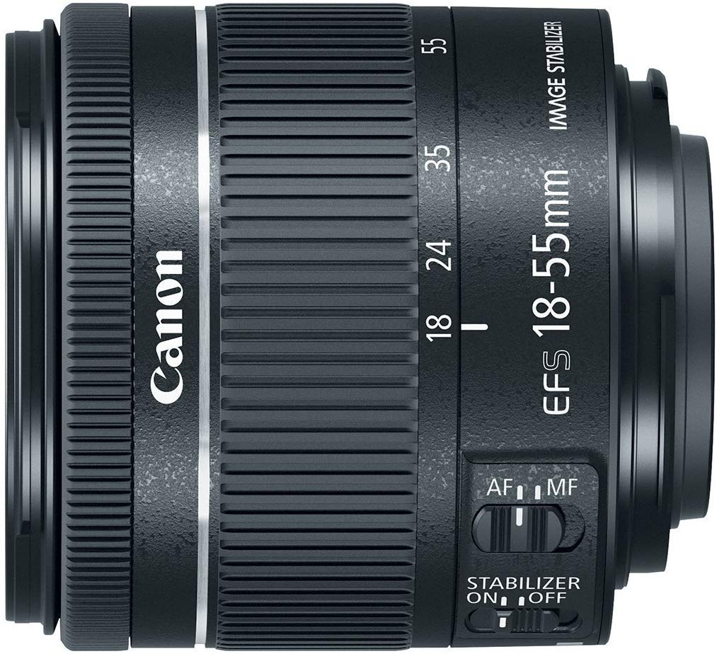 Canon EF-S 18-55mm f/4-5.6 IS STM Renewed, versatile kit lens enabling smooth video and steady everyday photography