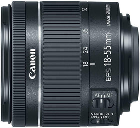 Canon EF-S 18-55mm f/4-5.6 IS STM Renewed, versatile kit lens enabling smooth video and steady everyday photography