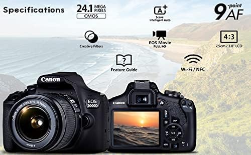 Canon EOS 2000D capturing creative auto and filters