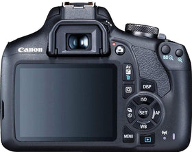 Canon EOS 2000D with 18-55mm kit lens ready for everyday shots.