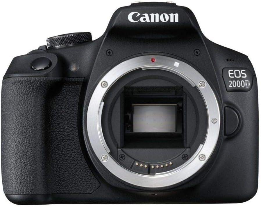 Canon EOS 2000D LCD screen for easy framing and review.