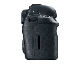 Canon EOS 5D Mark IV records 4K video for cinematic captures.