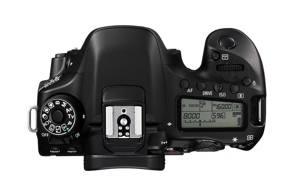 Canon EOS 80D 24.2MP APS-C sensor delivers high-resolution images.