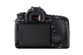 Canon EOS 80D side profile showcases robust build and comfortable grip.