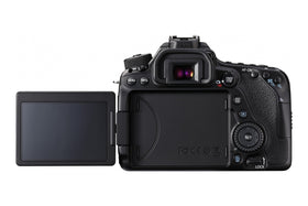 Canon EOS 80D rear display and controls enable easy operation.
