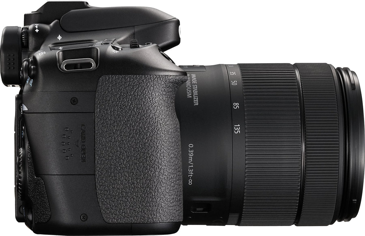 Canon EOS 80D renewed 24.2 MP sensor captures clean details in landscapes.