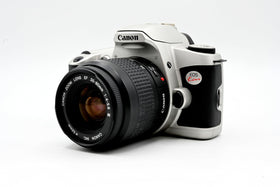 Canon EOS Kiss shooting modes dial offering creative options.