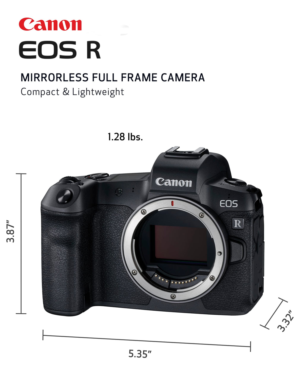 Canon EOS R 4K video recording with high-quality output.