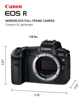 Canon EOS R 4K video recording with high-quality output.