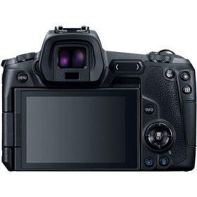 Canon EOS R vari-angle touchscreen enables flexible shooting angles.