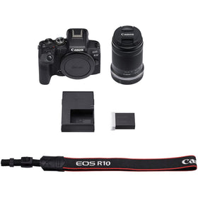 Canon EOS R10 in a vlogging setup, ready for crisp 4K video creation