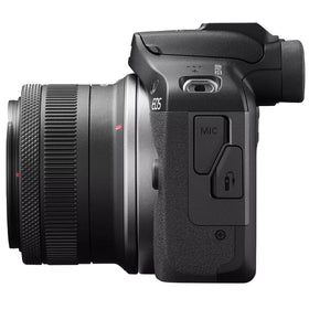 Canon EOS R100 3-inch LCD screen angle for bright, clear composition.
