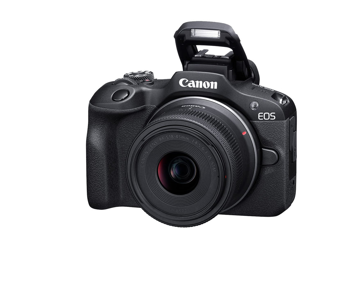 Canon EOS R100 with 55-210mm telephoto zoom for versatile reach