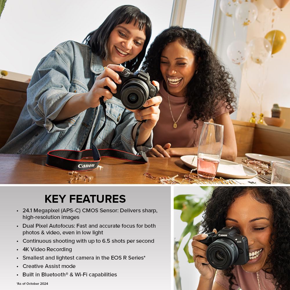 Canon EOS R100 sensor crop highlights sharp detail in stills.