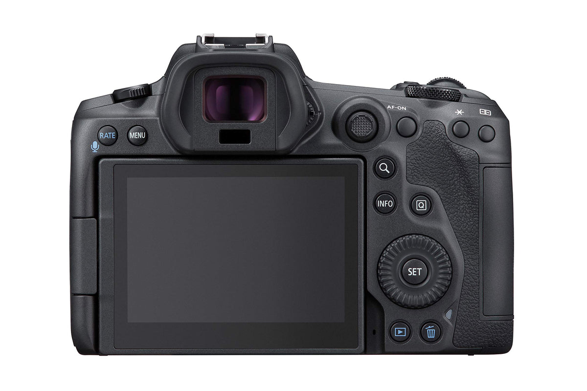 Canon EOS R5 45MP sensor detail, delivering high-resolution stills for versatile shooting.